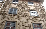 Štýrský Hradec - Rakousko - Štýrský Hradec - Luegghaus s bohatou raně barokní štukovou výzdobou.